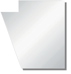 VP110358 - Peterbilt 379 - Blank HOOD EXTENSION PANEL (Choose Options) -WIDE REPLACEMENT NOTCHED